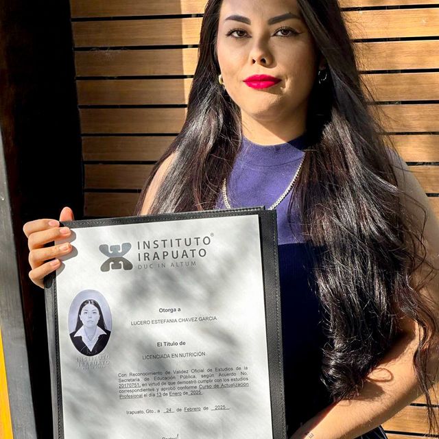 Lucero Estefanía  Chávez García , Nutricionista Irapuato