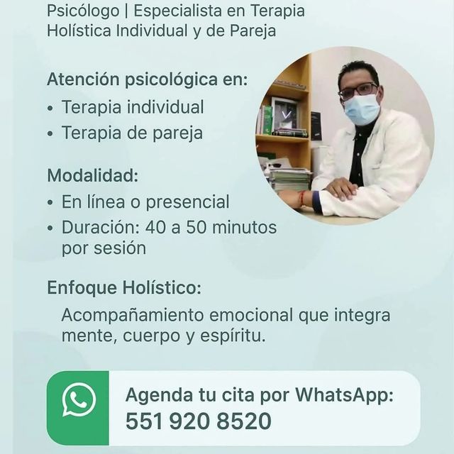 Ricardo Siordia Mejia, Psicólogo Iztapalapa