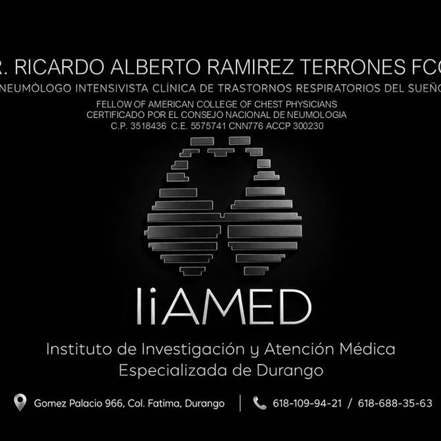 Ricardo Alberto Ramírez Terrones, Neumólogo Durango