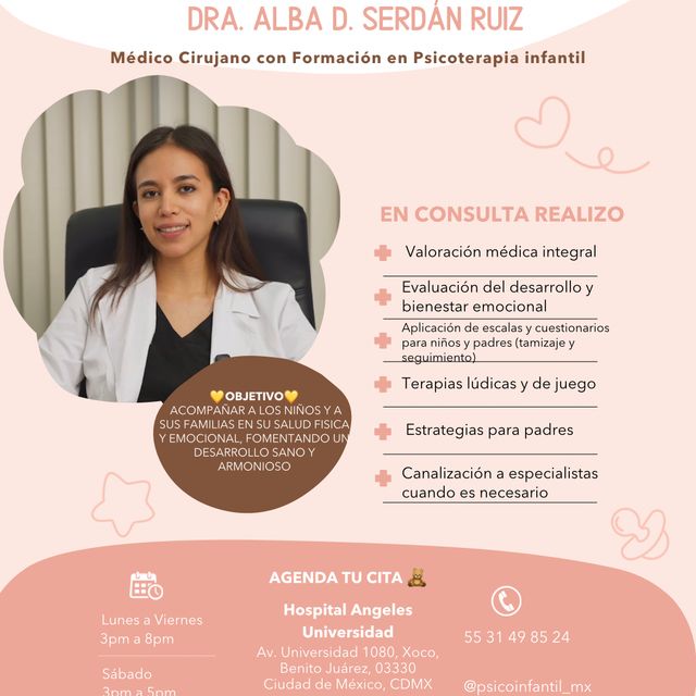 Alba Daniela Serdán Ruiz, Médico general Piedad Narvarte