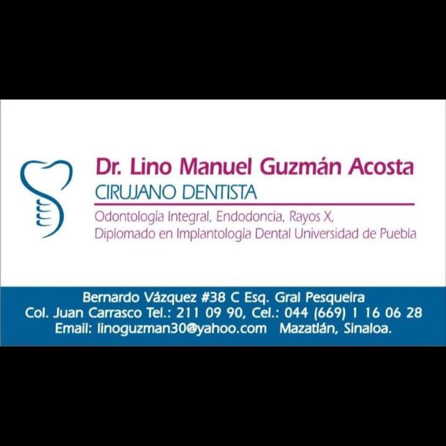 Lino Manuel Guzman Acosta, Dentista - Odontólogo Mazatlan