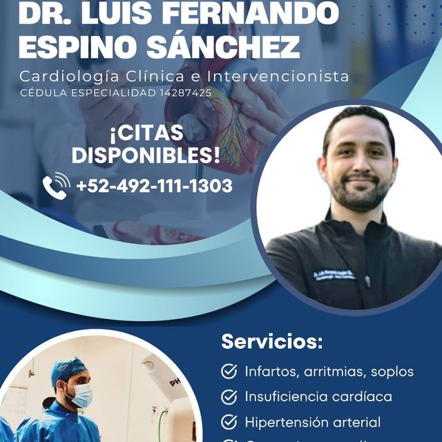 Luis Fernando Espino Sánchez, Cardiólogo Zacatecas