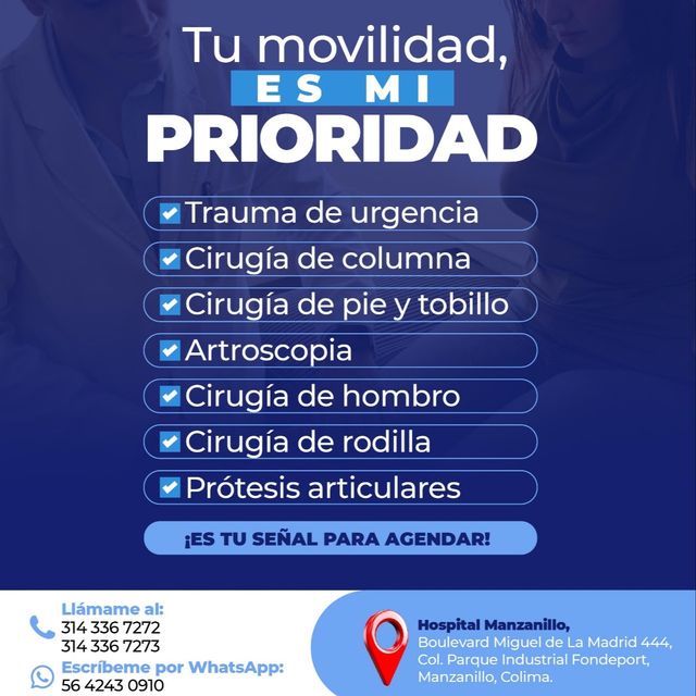 Ivan Vladimir Cárdenas García, Ortopedista Manzanillo