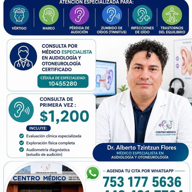 Alberto Tzintzun, Audiólogo Ciudad Lazaro Cardenas