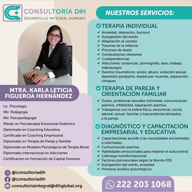 Karla Leticia Figueroa Hernández, Psicólogo San Andres Cholula