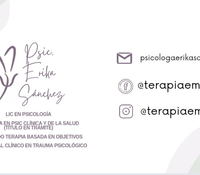 Erika Sanchez, Psicólogo Tlalpan