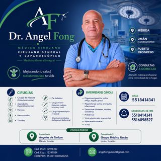 Angel Luis Fong Baltar, Cirujano general Mérida