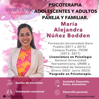 Ampliar imagen: María Alejandra Núñez Bodden, Psicólogo Puebla
