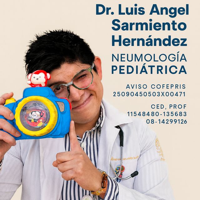 Luis Angel Sarmiento Hernández, Neumólogo pediatra Ciudad de México