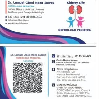 Ampliar imagen: Obed Meza, Nefrólogo pediatra General Escobedo