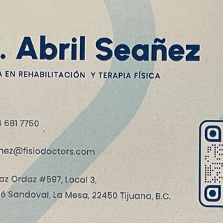Ampliar imagen: Abril Alejandra Seañez Estrada, Especialista en Rehabilitación y Medicina Física Tijuana