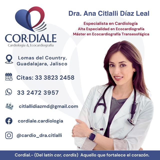 Ana Citlalli Díaz Leal, Cardiólogo Guadalajara