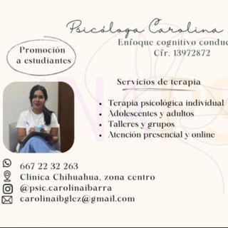 Brenda Carolina Ibarra González, Psicólogo Chihuahua
