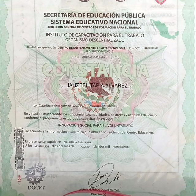 Ampliar imagen: certificate 12