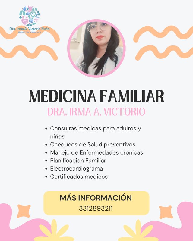 Ampliar imagen: Dra. Irma Victorio - Medicina Familiar
