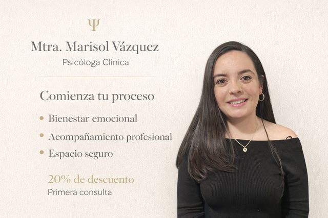 Ampliar imagen: Consultorio virtual (en línea) con la Mtra. Marisol Vázquez