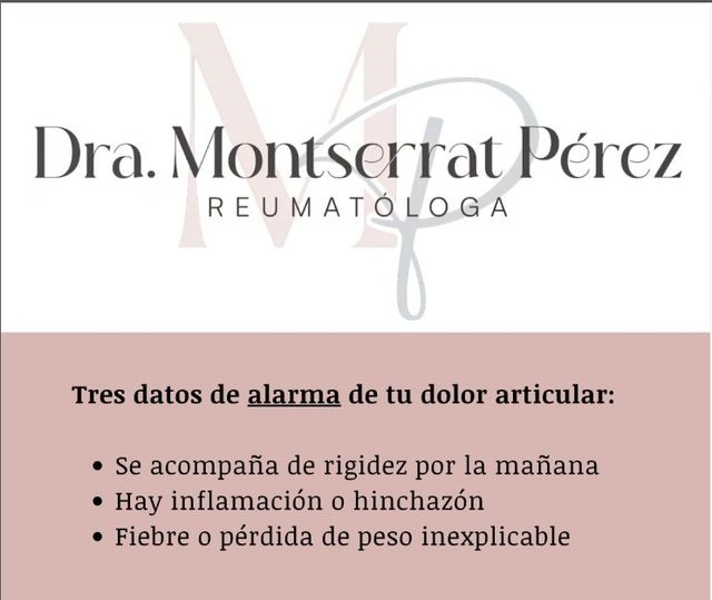Ampliar imagen: Dra. Montserrat Pérez Reumatóloga