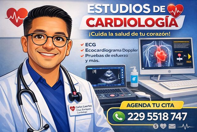 Ampliar imagen: Cardiólogo Dr. Carlos Laertes Cruz Enríquez