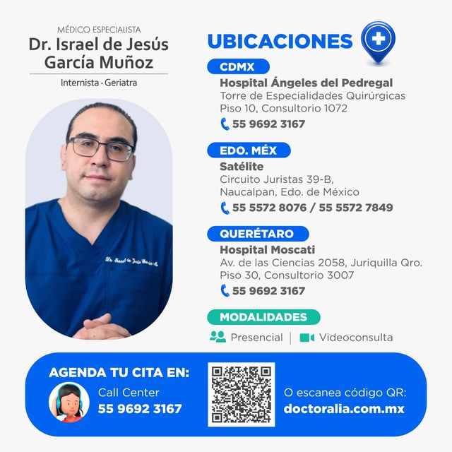 Ampliar imagen: Hospital Angeles Pedregal, Torre Especialidades Quirúrgicas, Consultorio 1072, Piso 10.