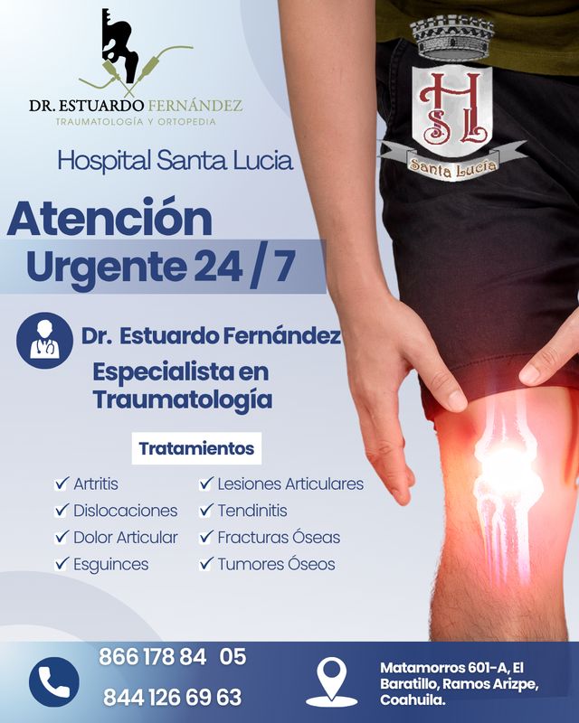 Ampliar imagen: HOSPITAL SANTA LUCIA 24/7 URGENCIAS TRAUMATOLOGÍA
