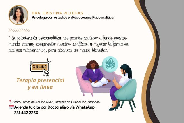 Ampliar imagen: Psicoterapia online. Citas a través de la plataforma doctoralia o al whatsapp.