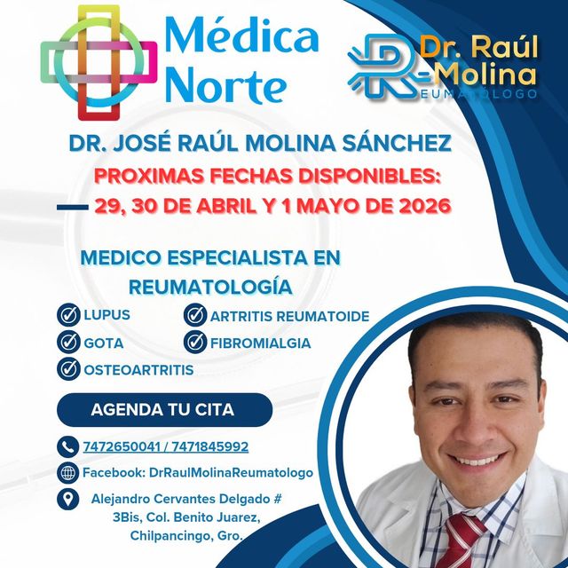 Ampliar imagen: Médica Norte Especialista en Reumatología