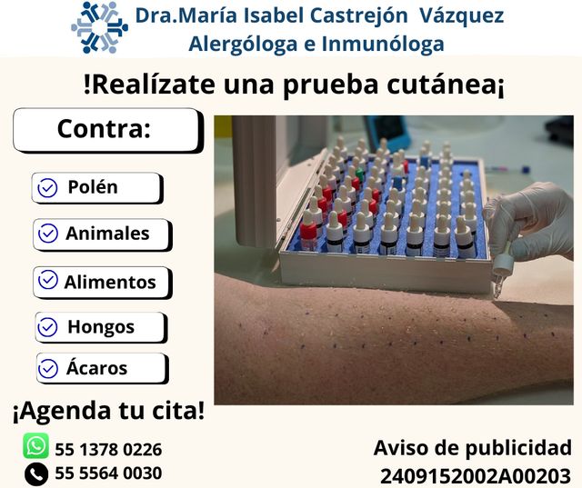 Ampliar imagen: Consulta de Alergología e Inmunología Dra. María Isabel Castrejón Vázquez