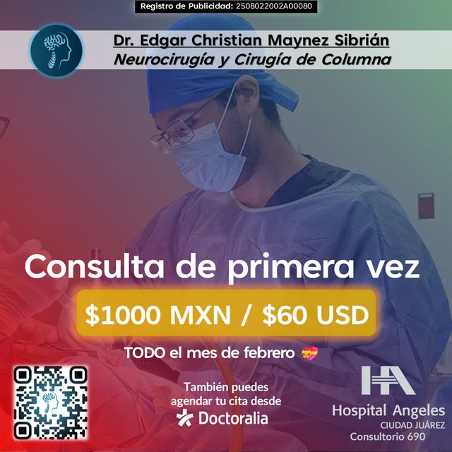 Ampliar imagen: Neurocirujano Cd. Juárez - Lunes a Viernes
