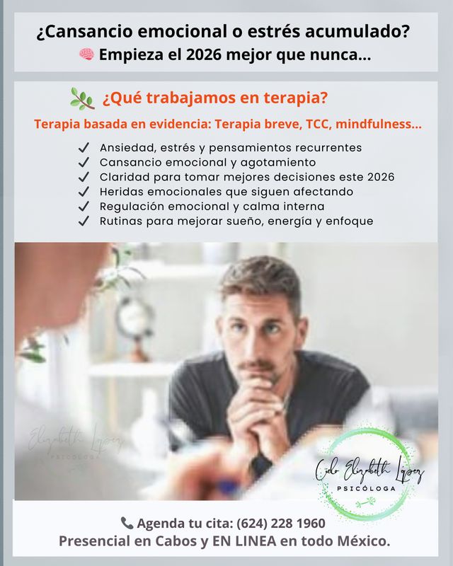 Ampliar imagen: Psic. Elizabeth López - Psicoterapia EN LINEA (Cognitiva Conductual TCC, Mindfulness y Neuropsicológica)