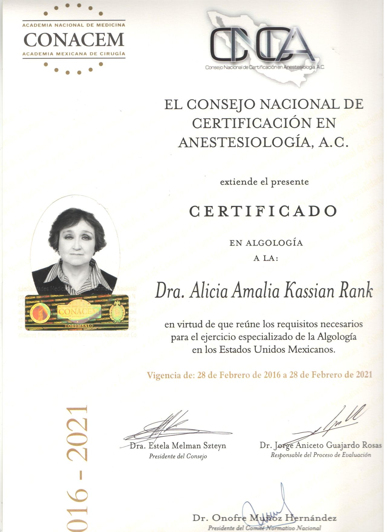 Alicia Amalia Kassian Rank-0